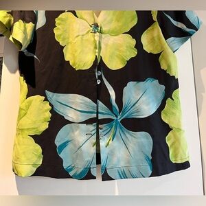 Tommy  Bahama silk flower blouse size s